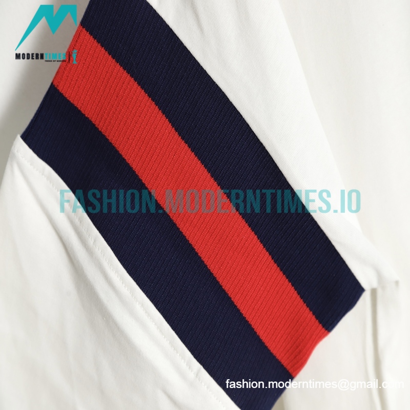 Gucci - 23ss Sleeve Red/Green Thread Ribbon Matching Color Polo Shirt