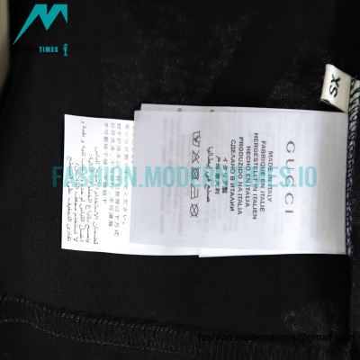 Gucci - Long Laces Letter Logo Short-sleeved Round Neck T-shirt