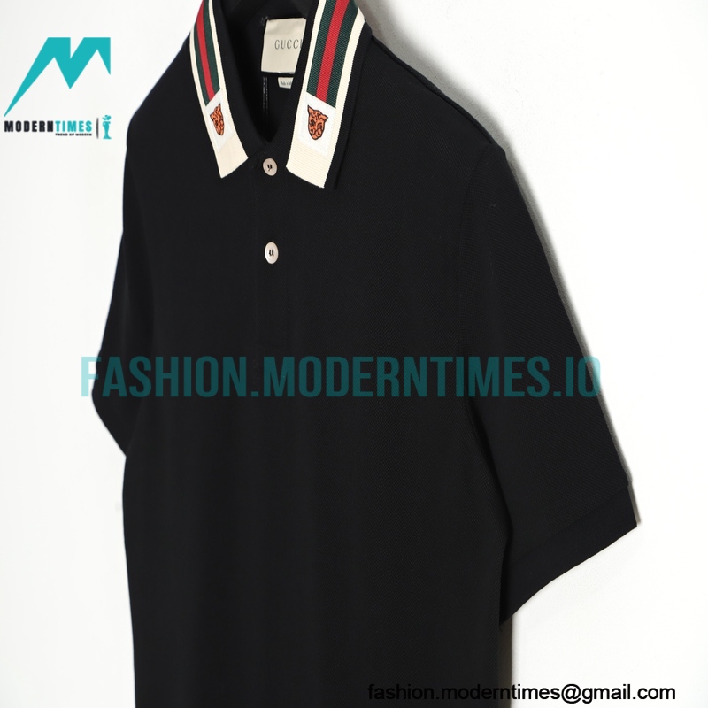 Gucci - 22 ss Neckline Red/Green Ribbon Polo Short Sleeve