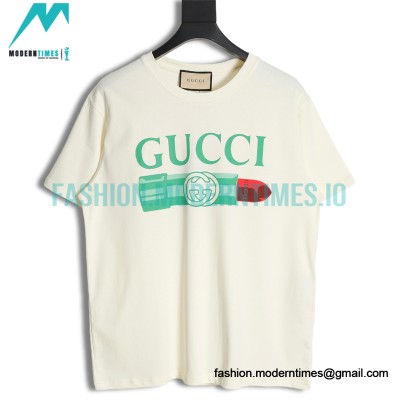 Gucci - 23SS Lipstick Short-sleeved T-shirt