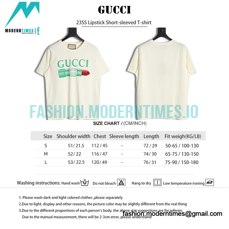 Gucci - 23SS Lipstick Short-sleeved T-shirt