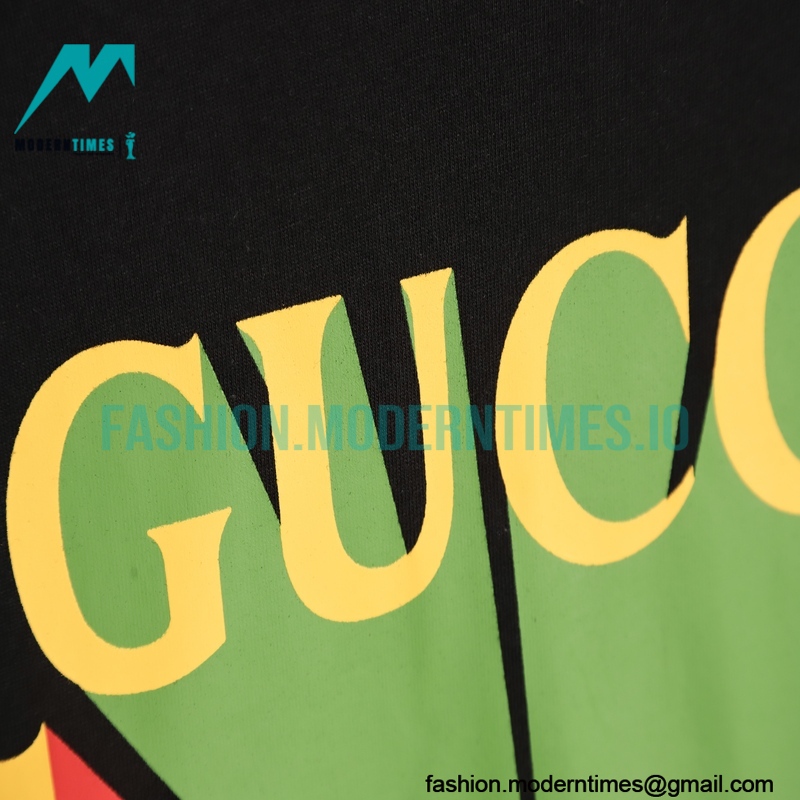 Gucci - 23SS Red /Green Square Short-sleeved T-shirt