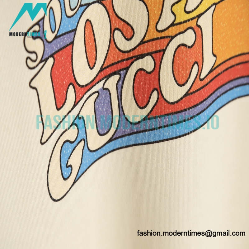 Gucci - 22ss Rainbow Letter Print Short Sleeve