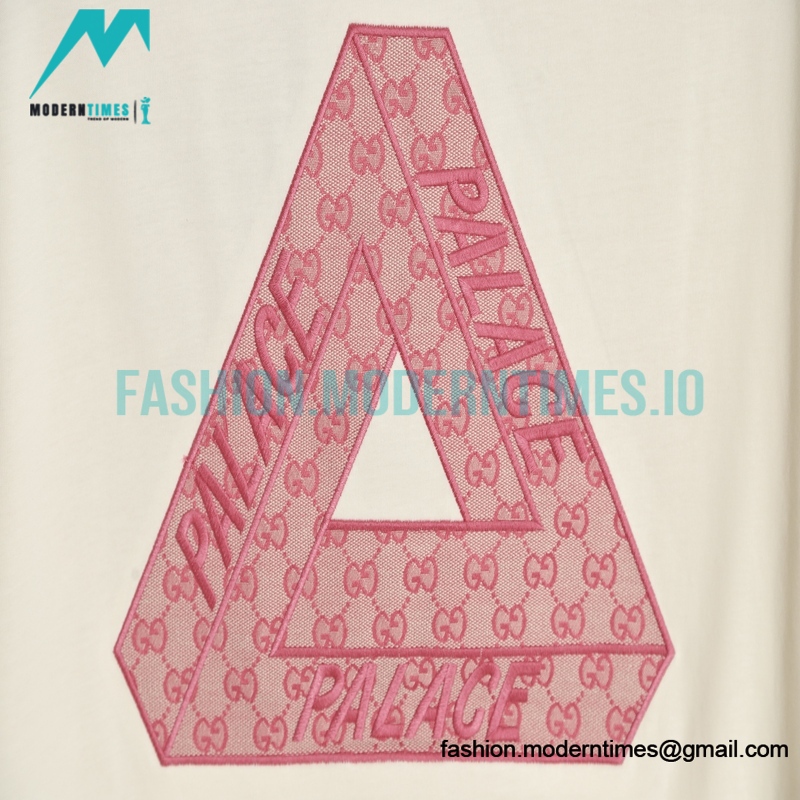 Gucci - Amp - Palace 23ss Co-branded Embroidery Triangle Logo Short Sleeve