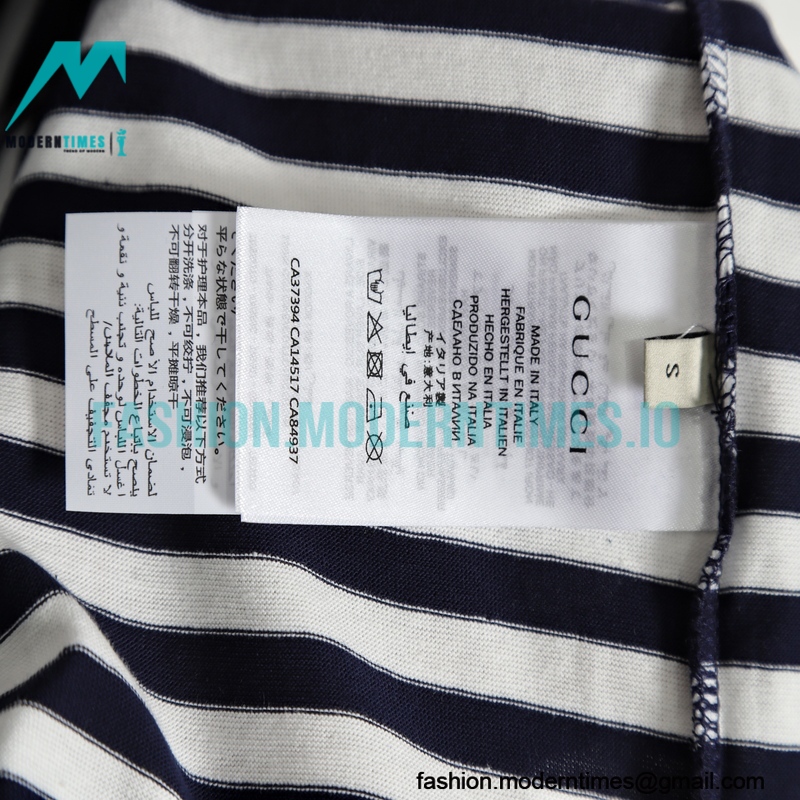 Gucci - 2023ss New Year's Collection Striped Short-sleeved T-shirt