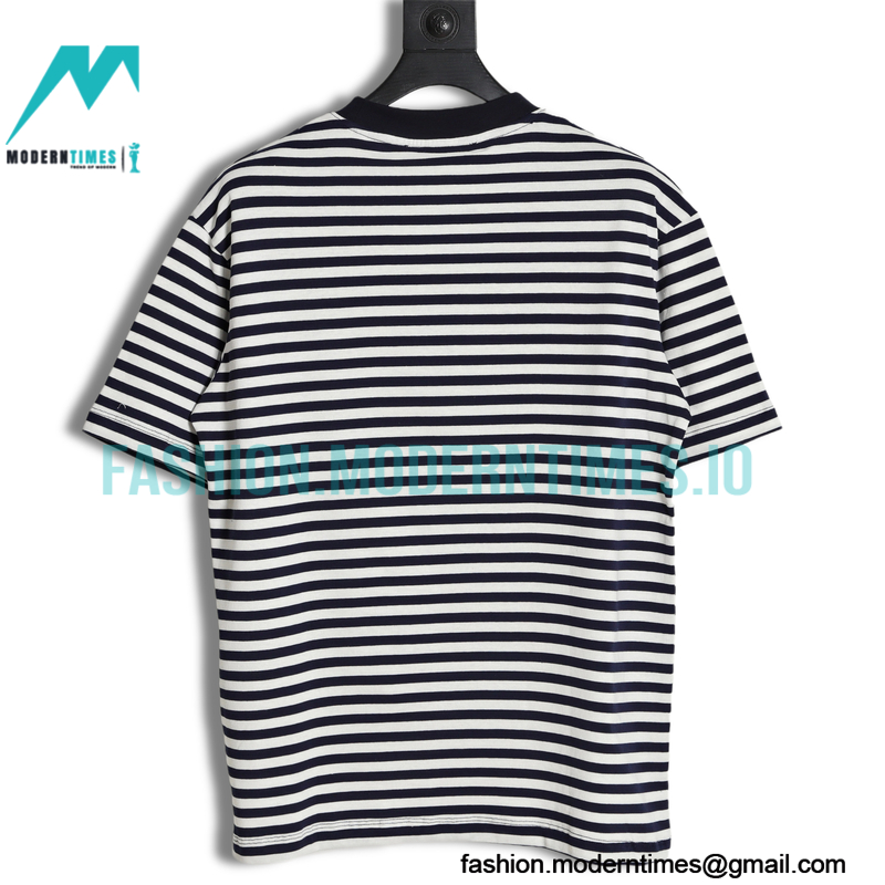 Gucci - 2023ss New Year's Collection Striped Short-sleeved T-shirt