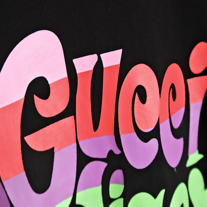 Gucci - Prodiged' Amour Rainbow Letter Print Short-sleeved T-shirt