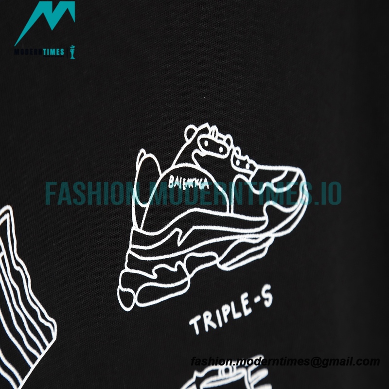 Balenciaga - 23ss Sketch Art Short Sleeve T-shirt