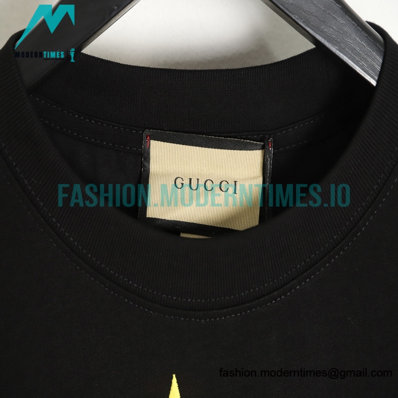 Gucci - Brand Flag Embroidery Short Sleeve