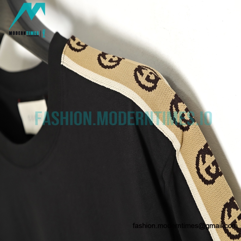 Gucci - 20ss Reflective Webbing Cotton Short Sleeve