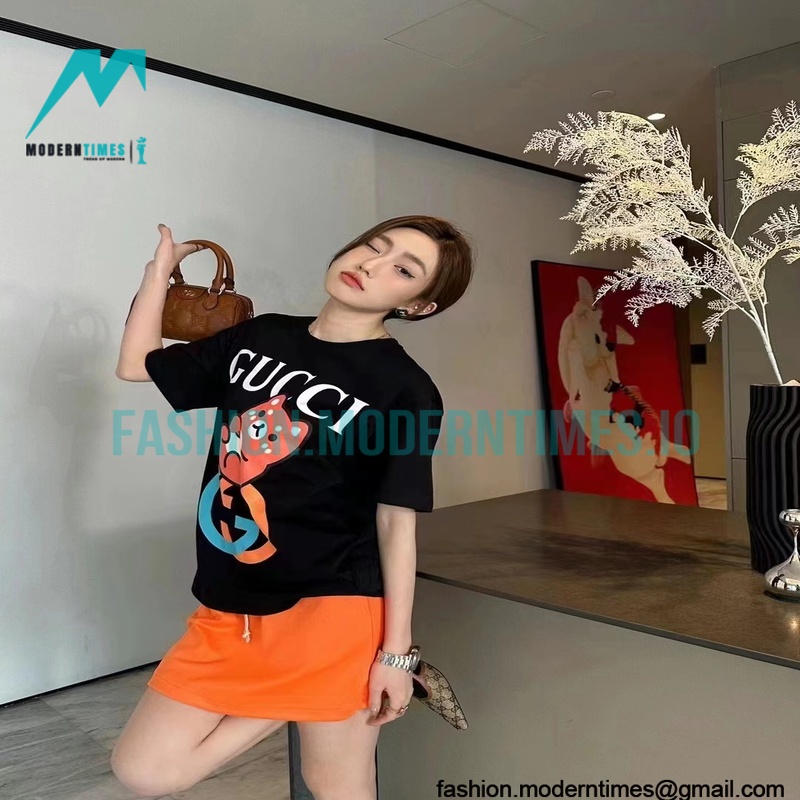 Gucci - 23SS KAWAII Bear Print Short-sleeved T-shirt