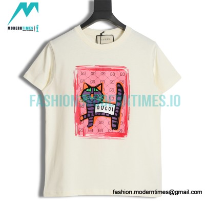 Gucci - 23ss Kitten Print Short Sleeve