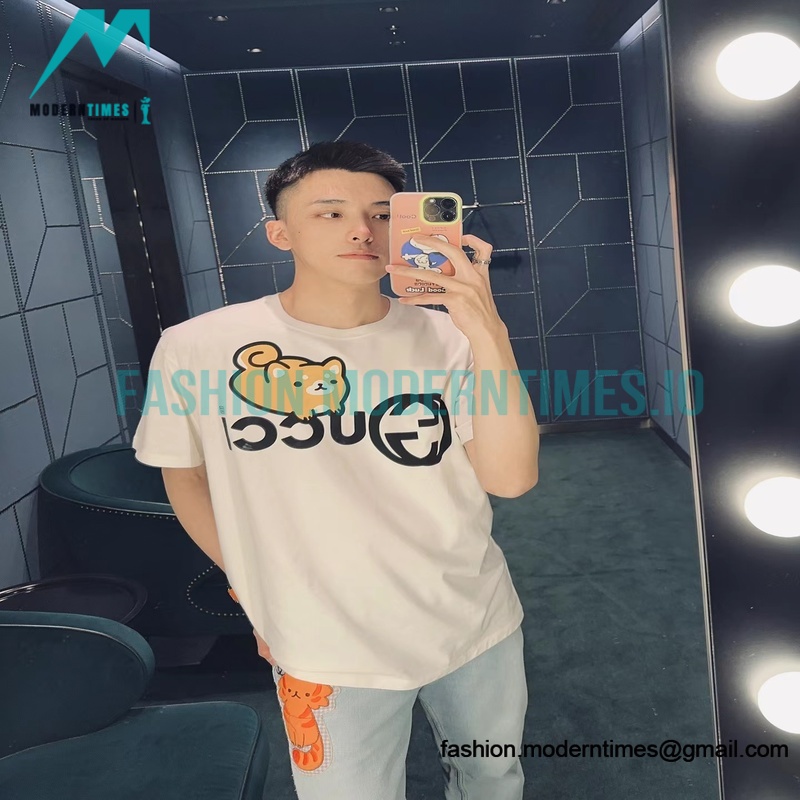 Gucci - 23SS KAWAII Shiba Lnu Print Short-sleeved T-shirt