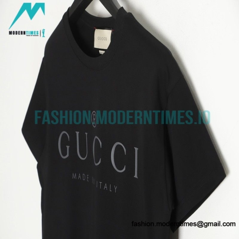 Gucci - 23ss Simple Logo Letter Print Short Sleeve T-shirt