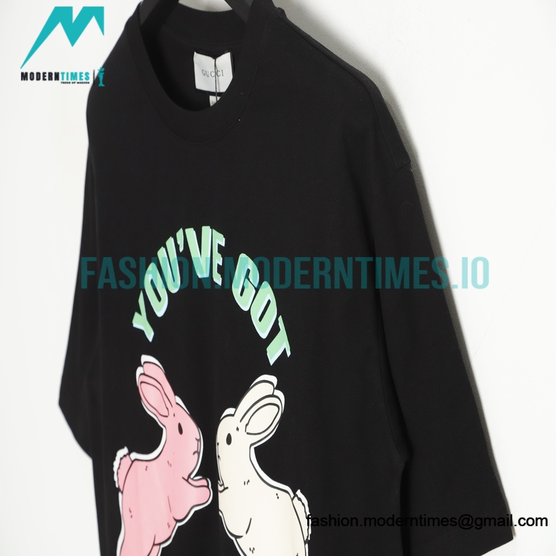 Gucci - HA Co-branded Limited Double Rabbit Print Short Sleeve
