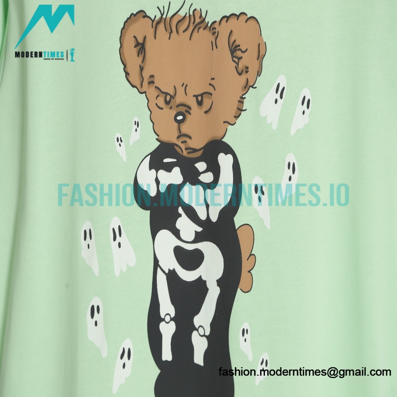 Gucci - Bone Bear Print Short Sleeve