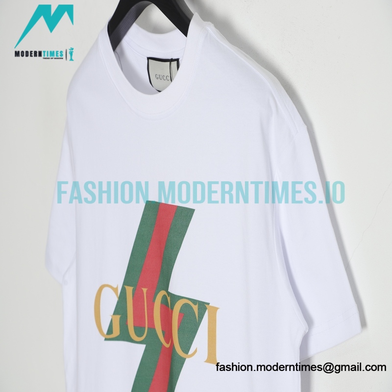 Gucci - Monogrammed Geometric Print Short Sleeve