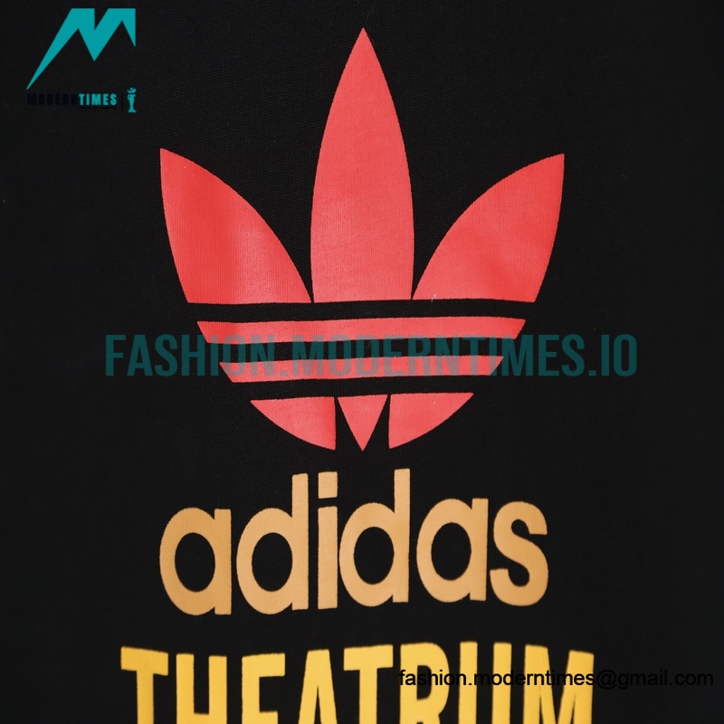 Gucci - Adidas Co-branded Clover Logo Element Printed Short-sleeved T-shirt