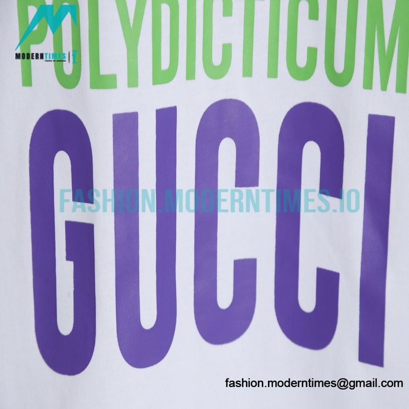 Gucci - Adidas Co-branded Clover Logo Element Printed Short-sleeved T-shirt