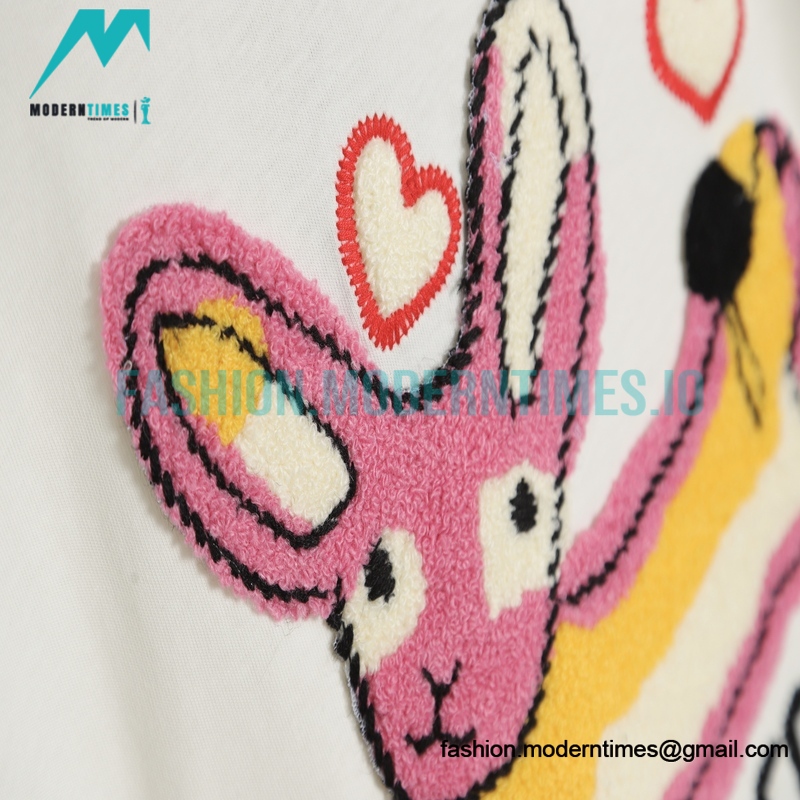 Gucci - 23ss New Embroidered Short Sleeve T-shirt For The New Year Of The Rabbit