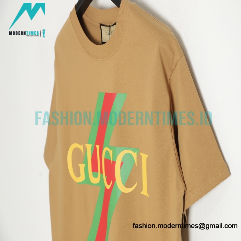 Gucci - Monogrammed Geometric Print Short Sleeve