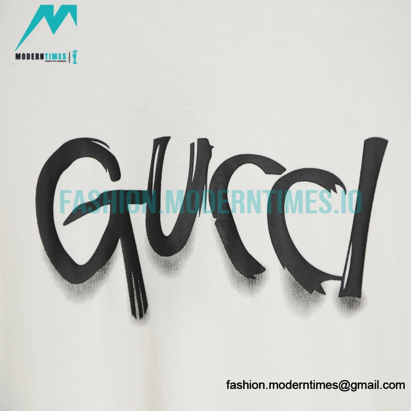 Gucci - 23SS Graffiti Print Short-sleeved T-shirt