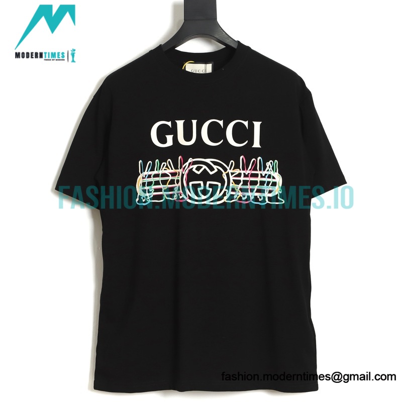 Gucci - Chinese New Year Collection Rabbit Logo Printed Cotton T-shirt