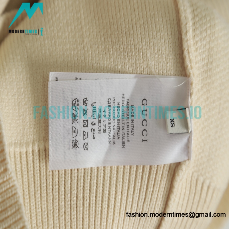 Gucci - 22FW Lightning Double G Jacquard Crew neck Sweater
