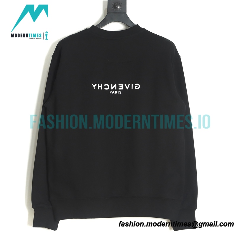 Givenchy - 22SS Reverse Letter Crewneck Hoodie