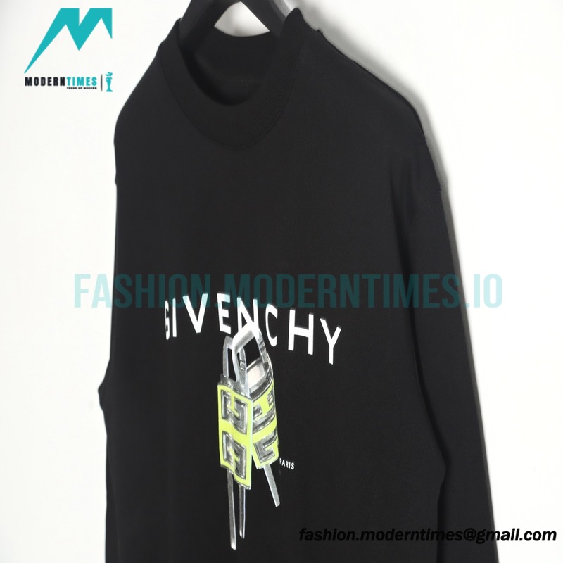 Givenchy - 22SS Reverse Letter Crewneck Hoodie