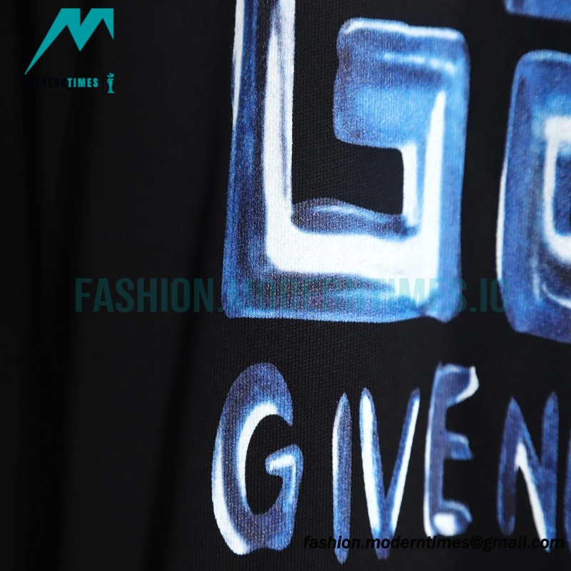 Givenchy - 23FW Four-star Printed Crew Neck Hoodie
