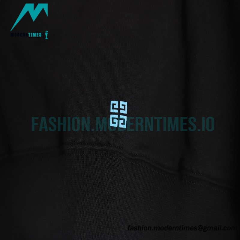Givenchy - 23FW Four-star Printed Crew Neck Hoodie
