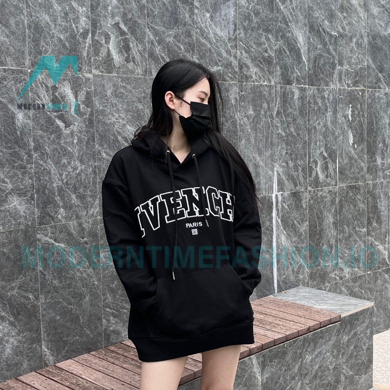 Givenchy - 22SS Applique Monogram Embroidery Hoodie