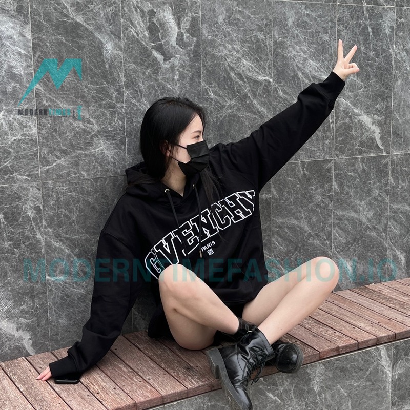 Givenchy - 22SS Applique Monogram Embroidery Hoodie