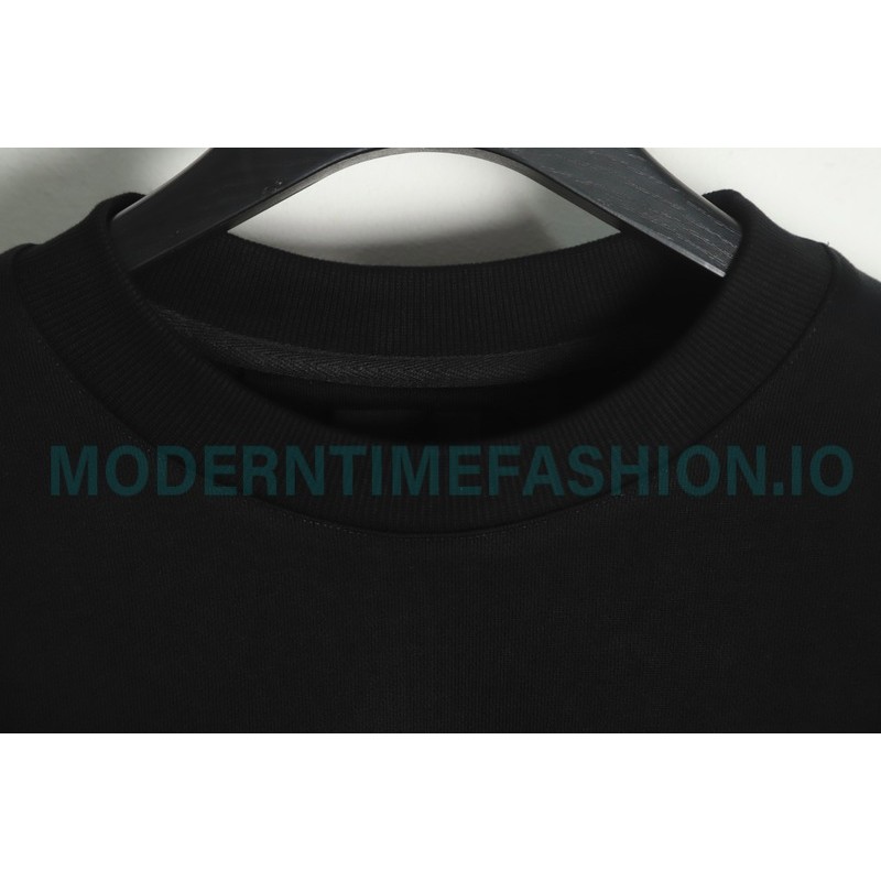 Givenchy - 22SS Damaged Letter Round Neck Hoodie