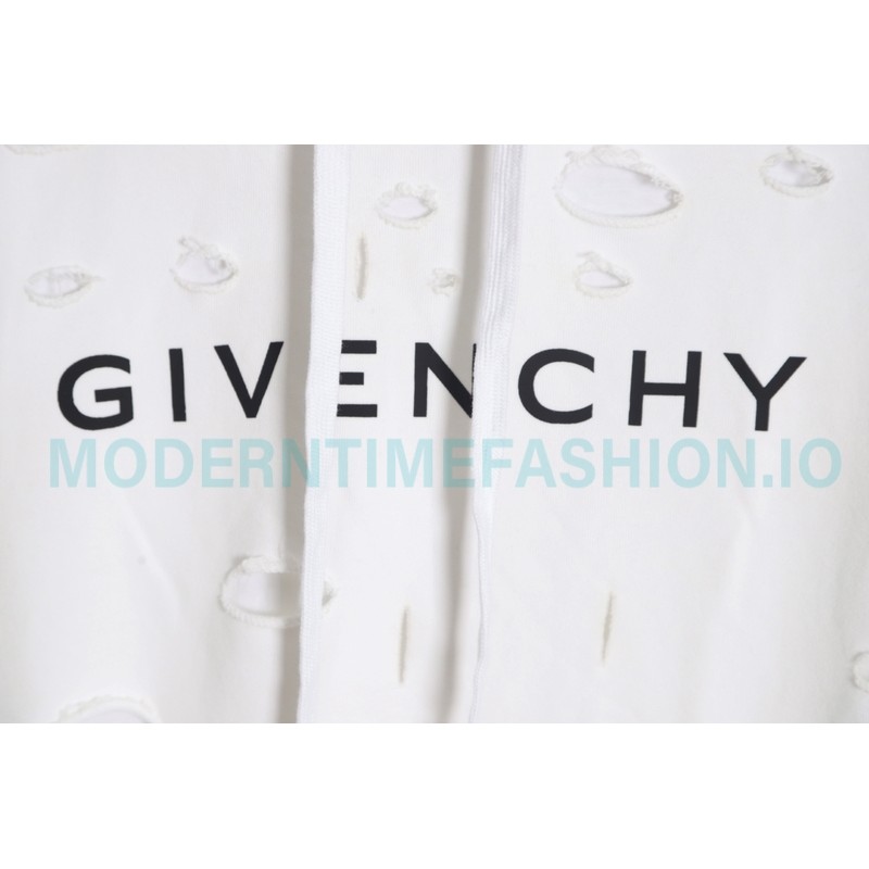 Givenchy - 23FW Double-layer Ripped Hoodie