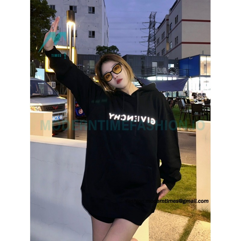Givenchy - 22FW Reflective Letter-print Hoodie