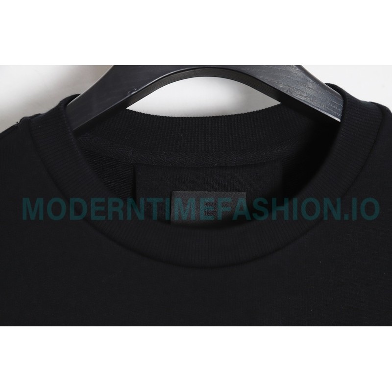 Givenchy - 23FW Towel Embroidered Letter 4G Round Neck Hoodie