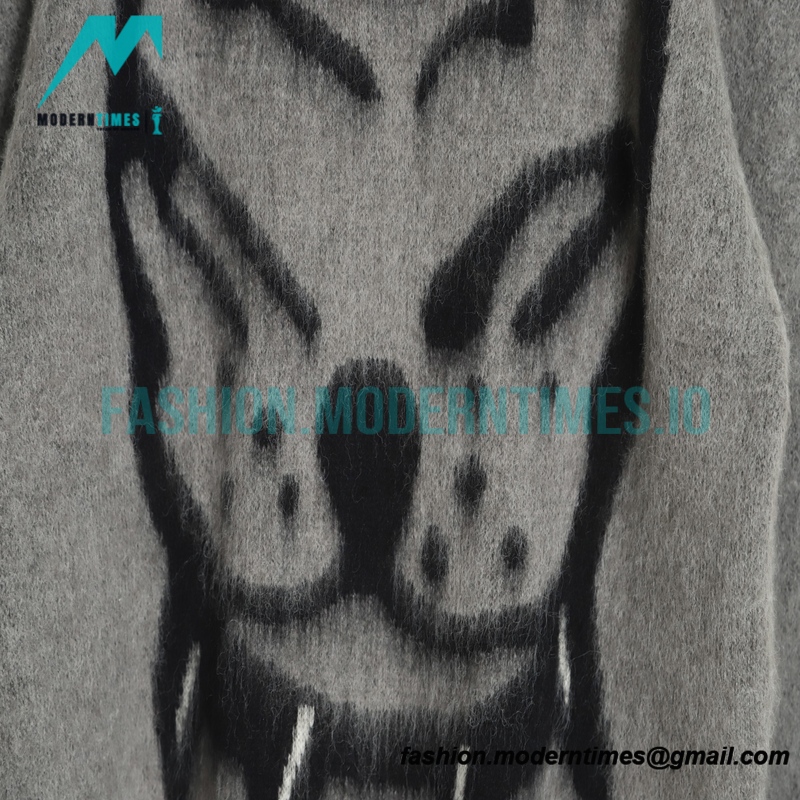 Givenchy - 21FW Dog Head Mohair Crewneck Sweater