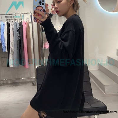 Givenchy - 23FW Four-star Letter Jacquard Crewneck Sweater