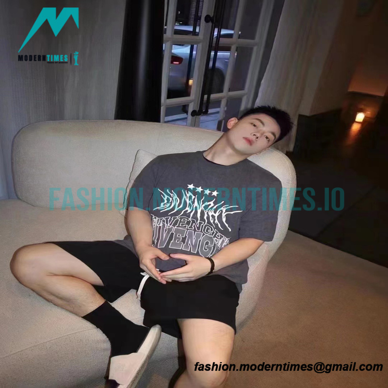 Givenchy - 22SS Washed Bramble Print Embroidery Short Sleeve T-shirt