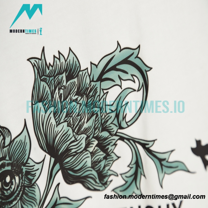 Givenchy - 23ss Floral Slogan Print Short Sleeve