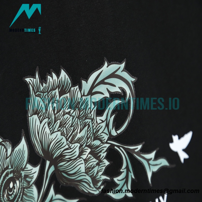 Givenchy - 23ss Floral Slogan Print Short Sleeve
