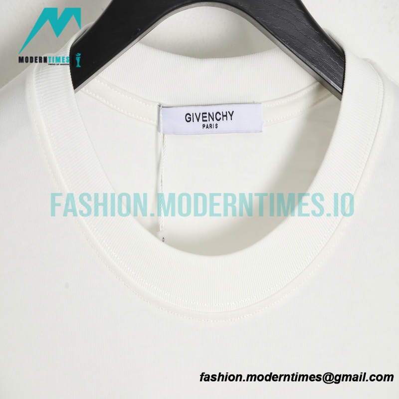 Givenchy - 23ss Floral Slogan Print Short Sleeve