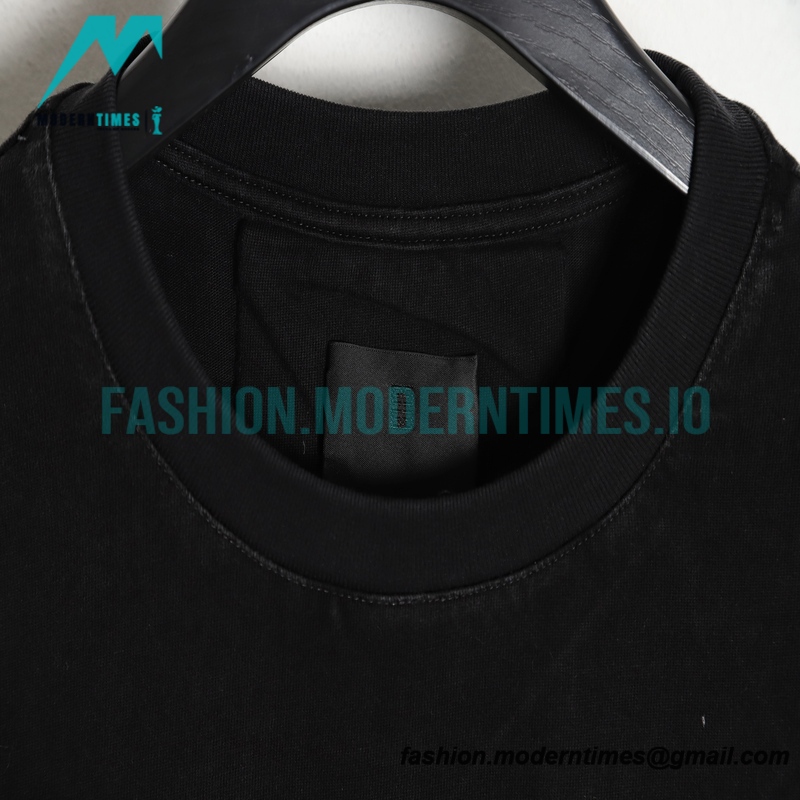 Givenchy - 22SS Wash Towel Letter Short Sleeve T-shirt
