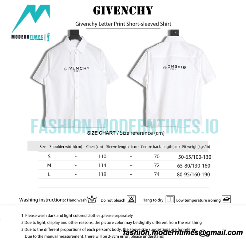 Givenchy - Letter Print Short-sleeved Shirt