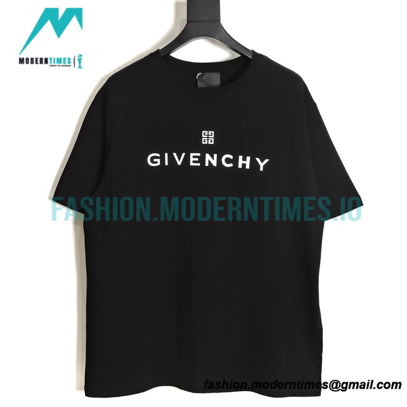Givenchy - 23SS Chest Flocked Logo Short Sleeve T-shirt