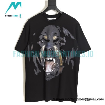 Givenchy - Big Dog Print Crewneck Short Sleeve T-shirt