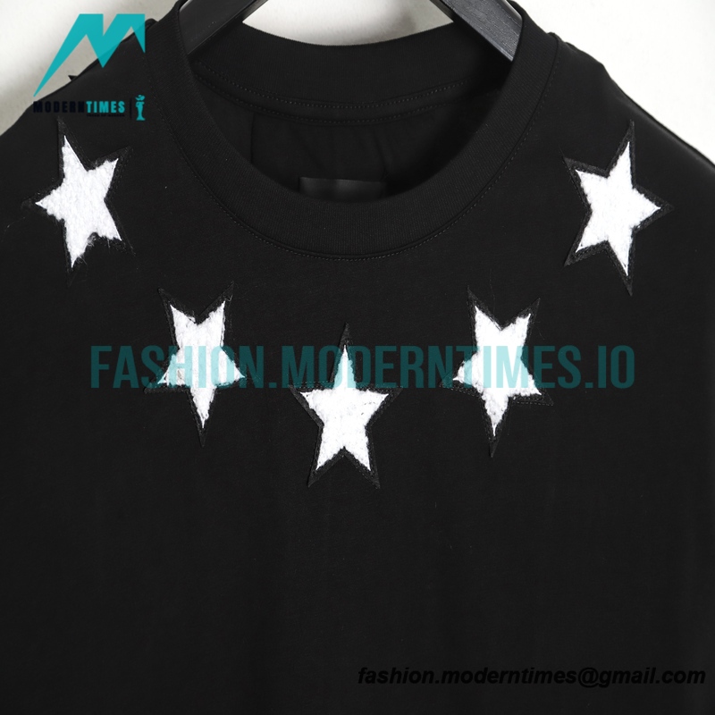 Givenchy - 22SS Neckline Star Embroidery Short Sleeve T-shirt
