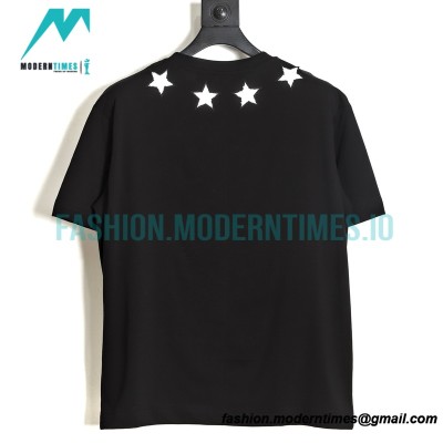 Givenchy - 22SS Neckline Star Embroidery Short Sleeve T-shirt